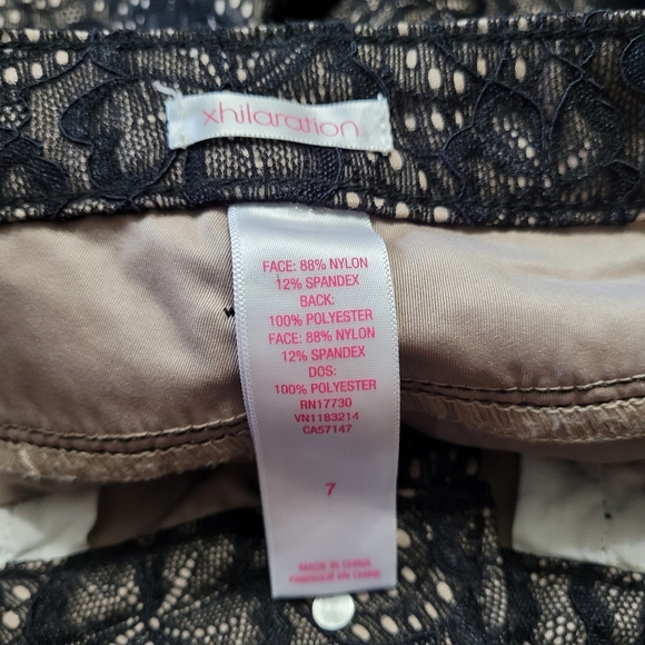 Xhilaration Black Lace Straight Leg Pants Size Junior's 7 - Picture 12 of 12